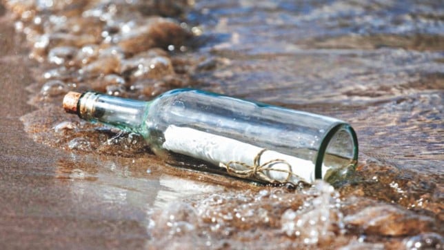 Boy decides to throw a message in a bottle in the water, 9 years later he gets a huge suprise