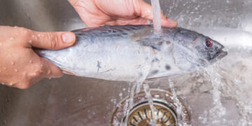 Cleaning and scaling a fish efficiently and quickly
