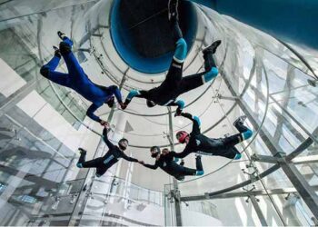 Abu Dhabi opened the world’s biggest indoorskydiving tunnel
